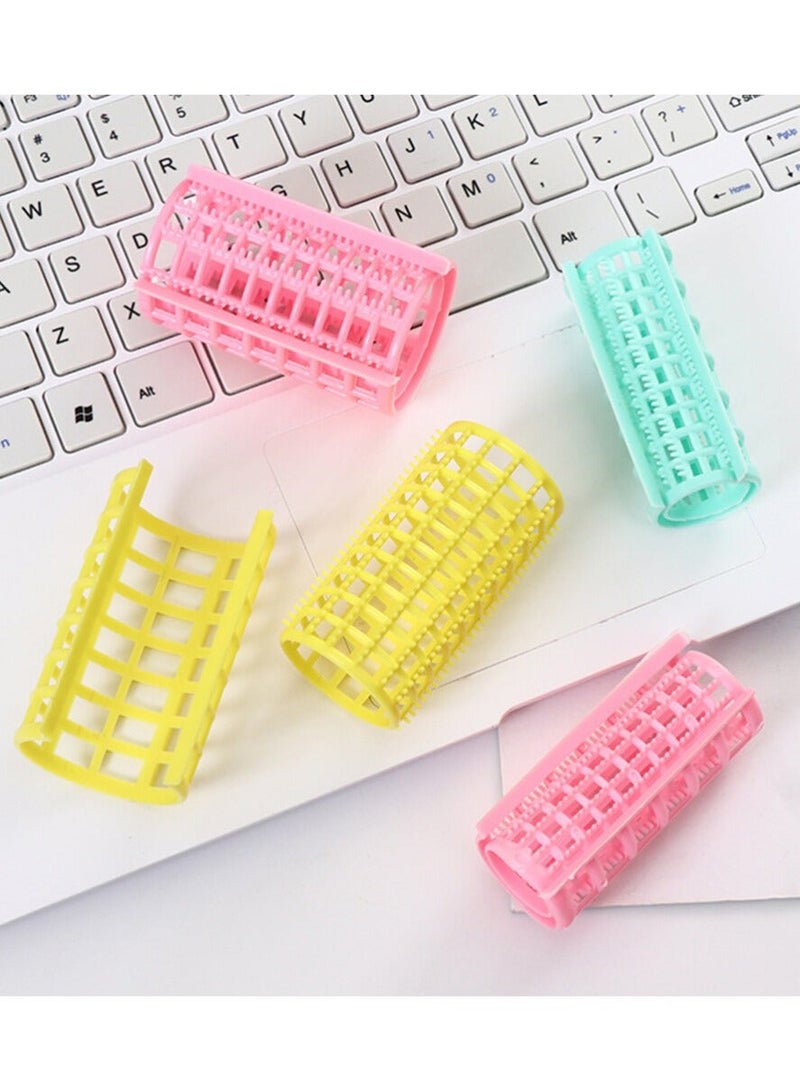 مجموعة أدوات تصفيف الشعر مع 3 قطع من بكرات تجعيد الشعر البلاستيكية (لون عشوائي) - Image 1